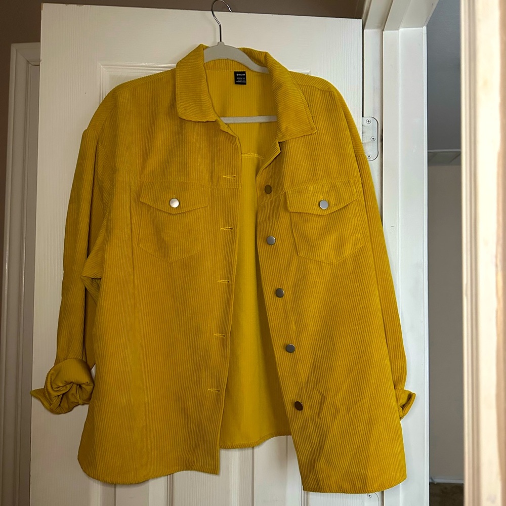 Size L Flap pocket oversized Cord Coat